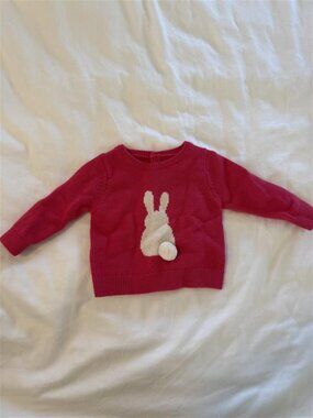 Jacadi Pink Baby Sweater and Short Set 6M